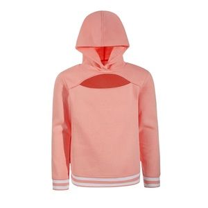 New ID Ideology Blush Pink Brushed Fleece Keyhole Hoodie Sweatshirt (14)